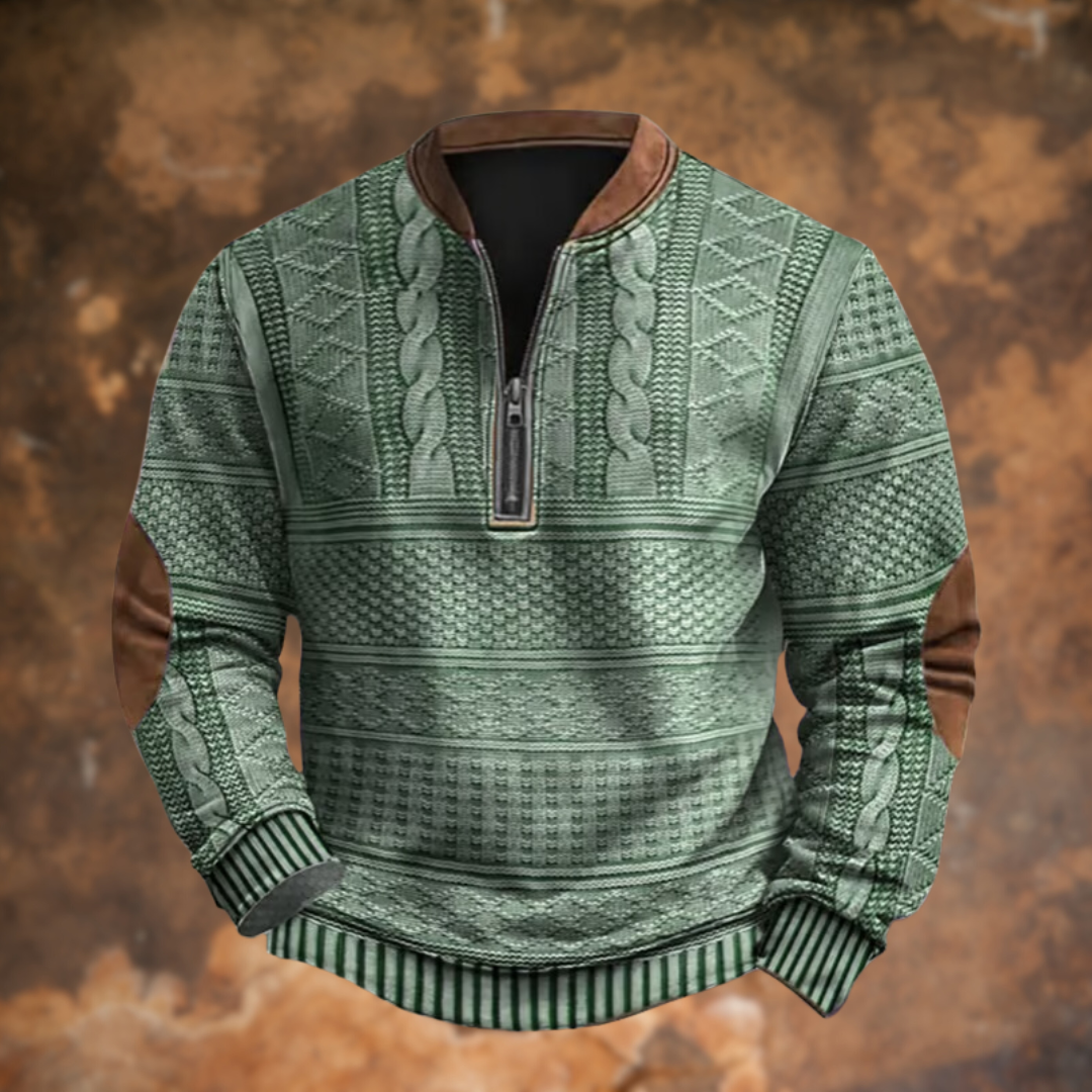Anton™ – Gebreide Trui met Ritsdetail