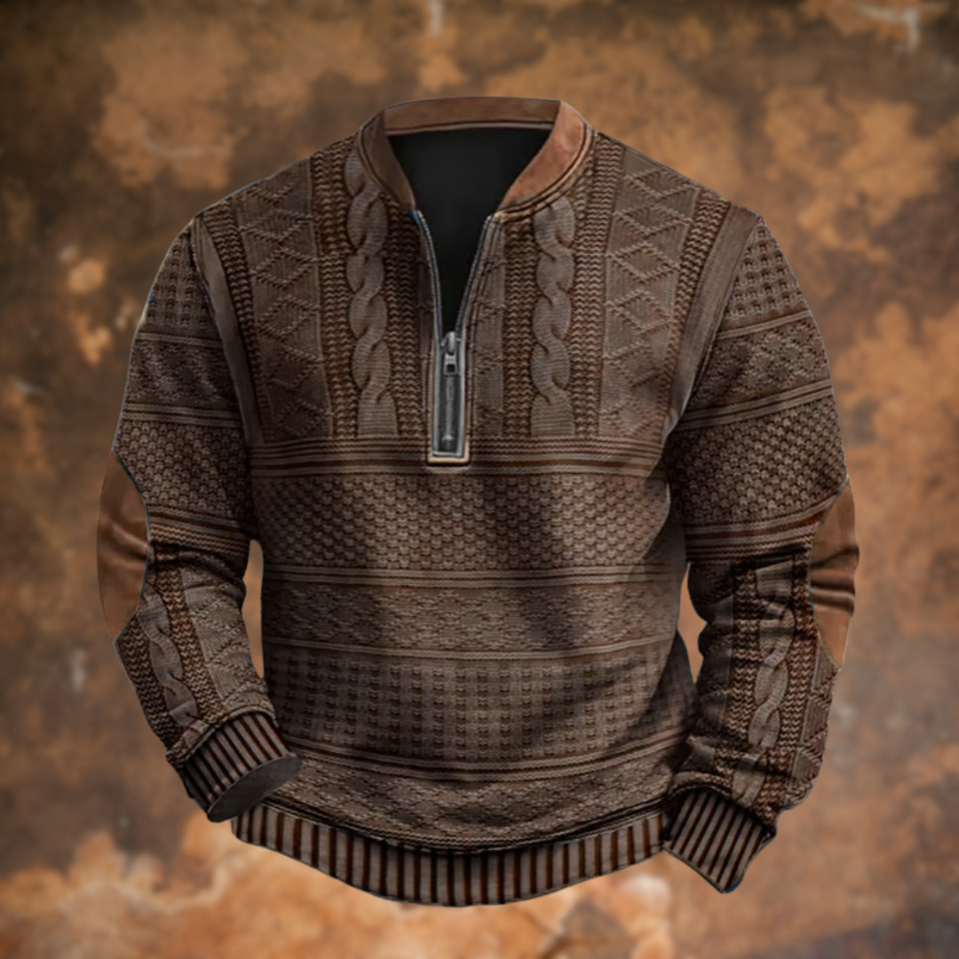 Anton™ – Gebreide Trui met Ritsdetail