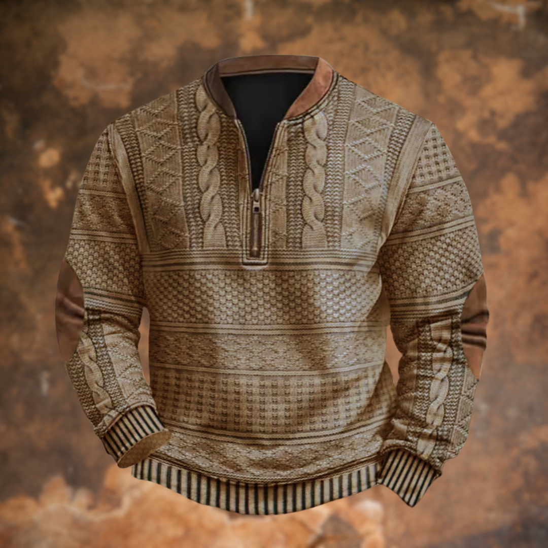 Anton™ – Gebreide Trui met Ritsdetail
