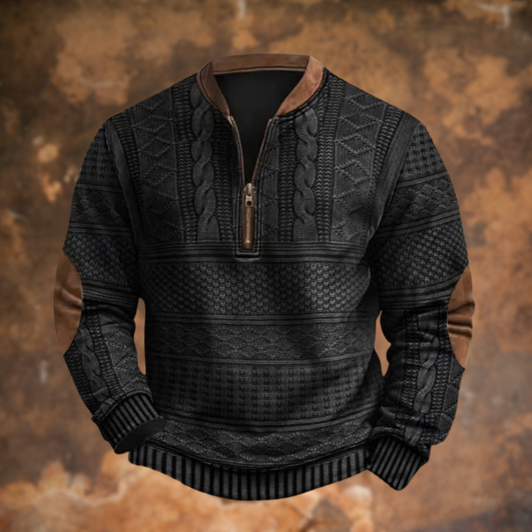 Anton™ – Gebreide Trui met Ritsdetail