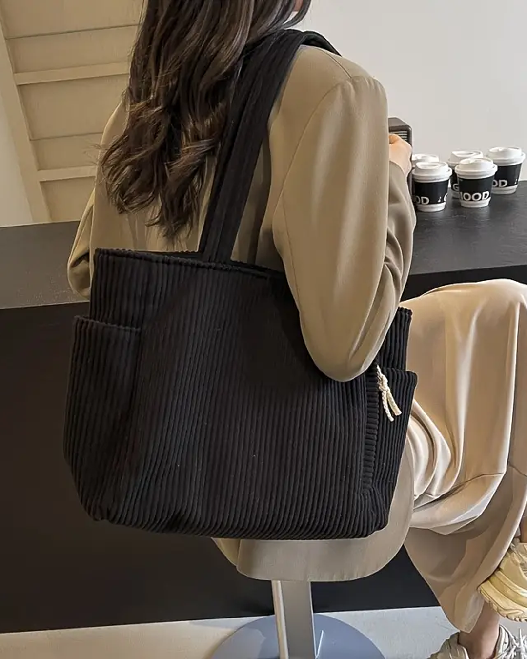 Tilda™ - Sac à main côtelé