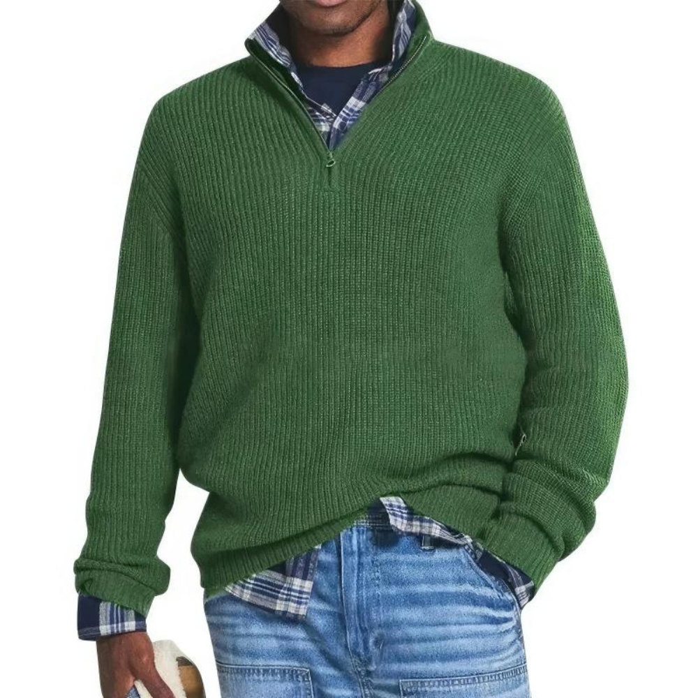 Seth™ - Pull en tricot pour homme avec fermeture éclair
