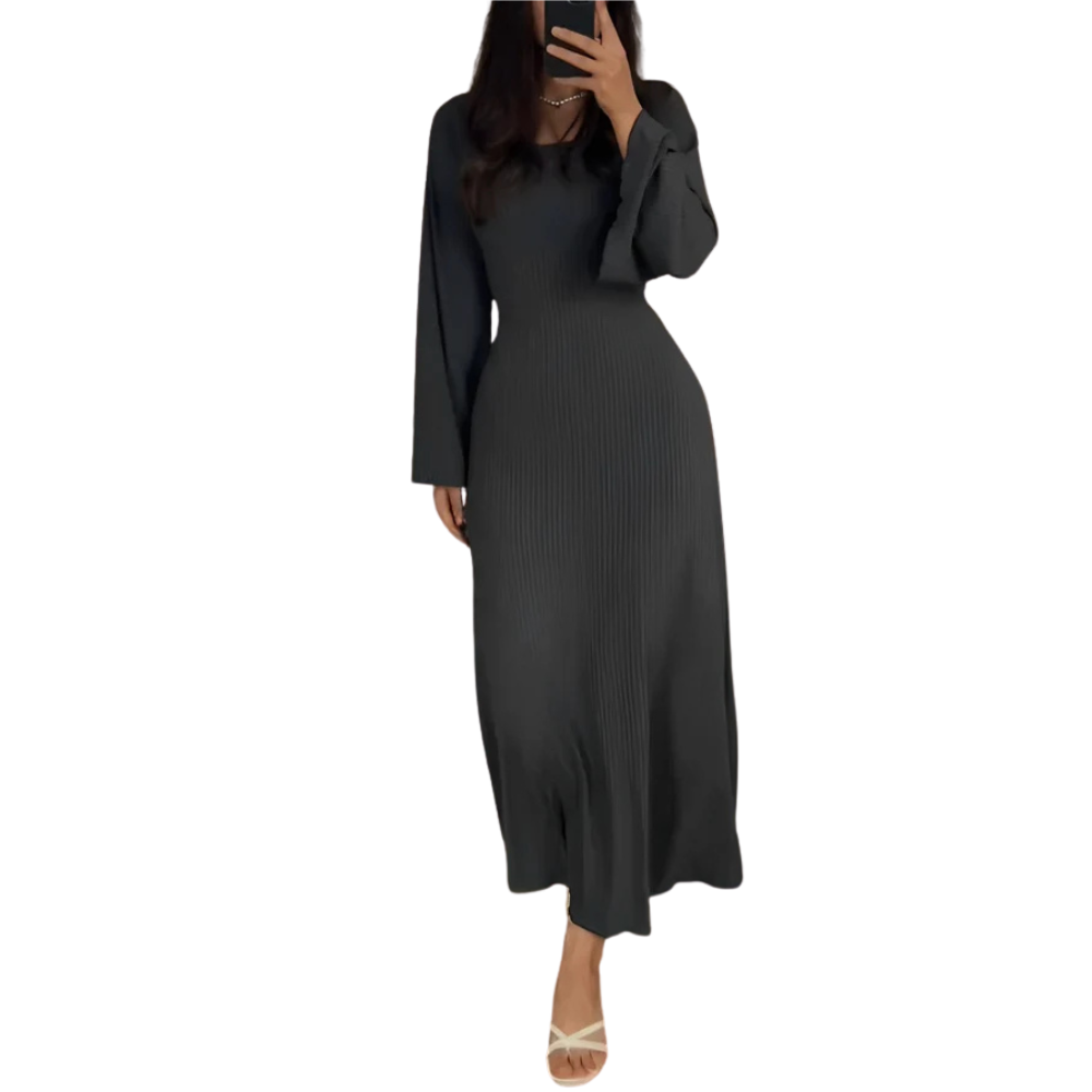 Nina™ - gebreide maxi-jurk