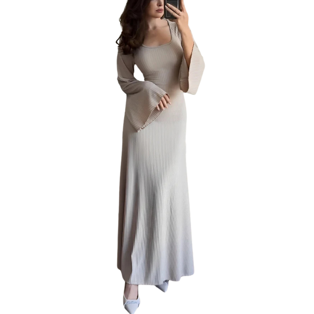 Nina™ - gebreide maxi-jurk