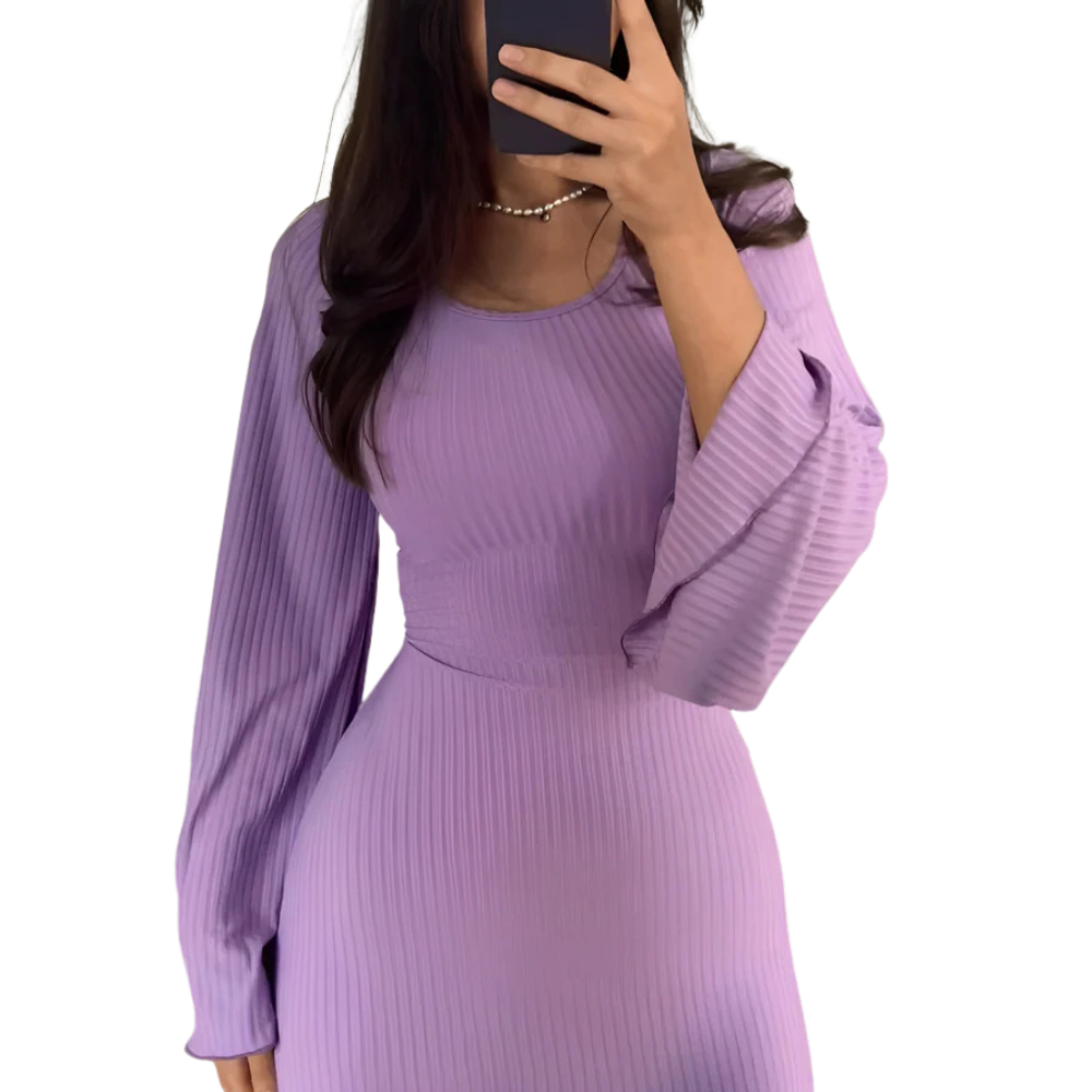Nina™ - gebreide maxi-jurk