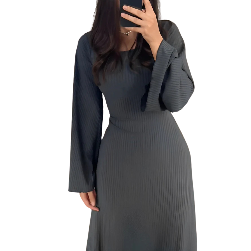 Nina™ - gebreide maxi-jurk