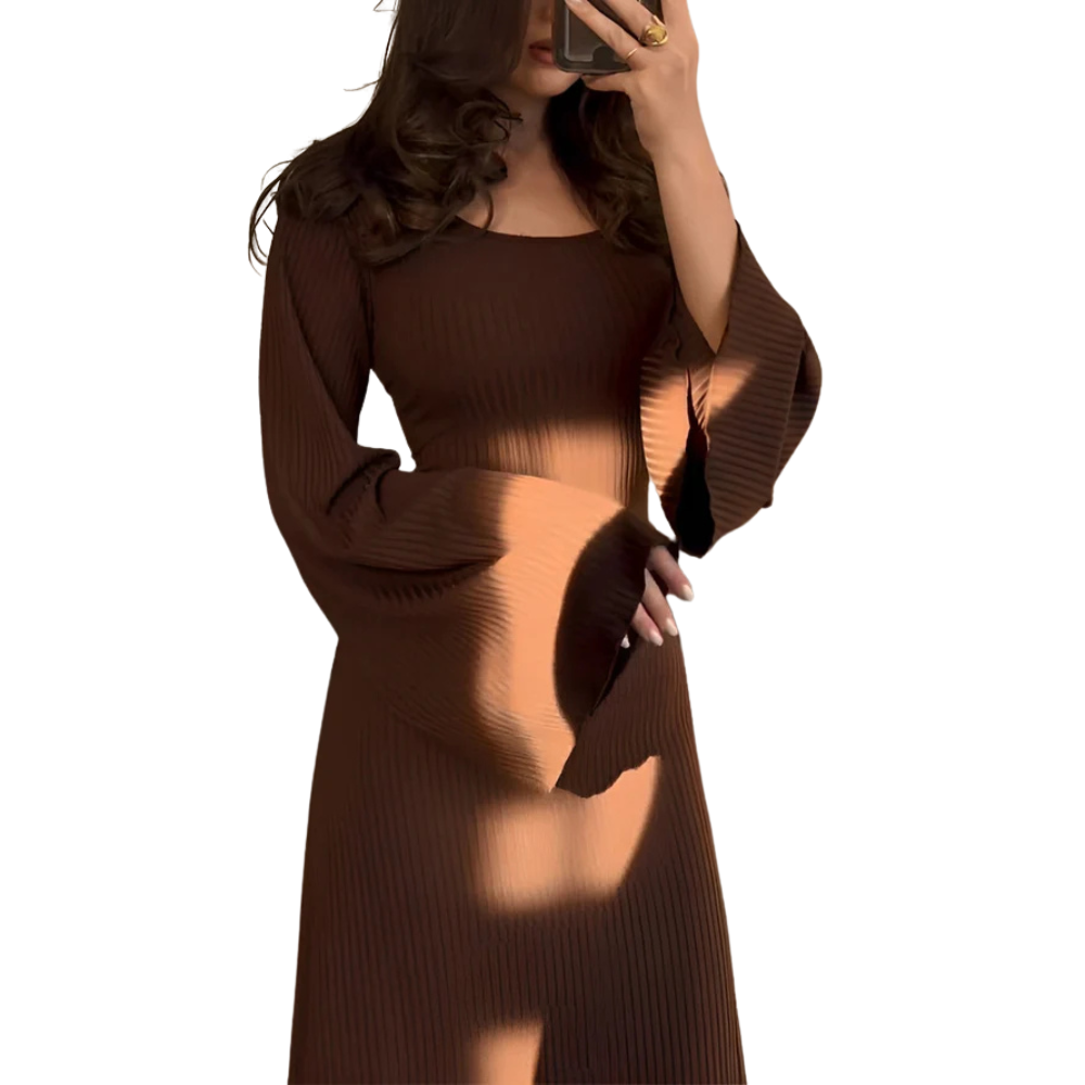 Nina™ - gebreide maxi-jurk