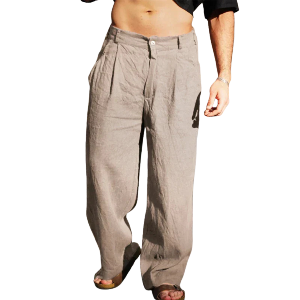 Dario™ - Pantalon large en lin