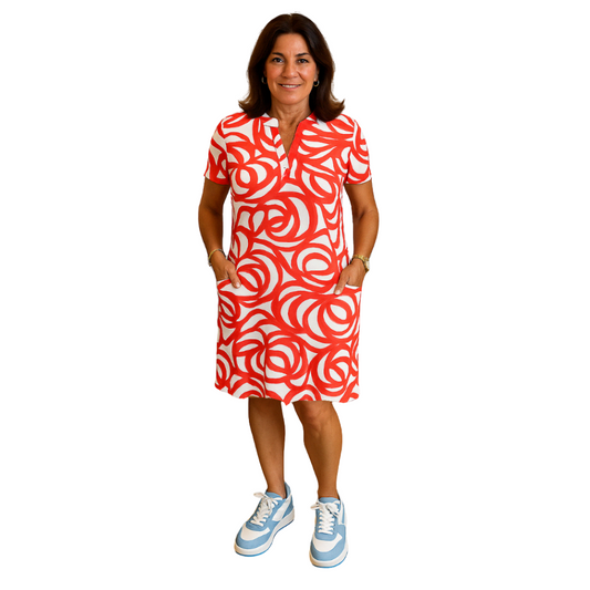 Elle Fit™ - Robe imprimée avec décolleté en V