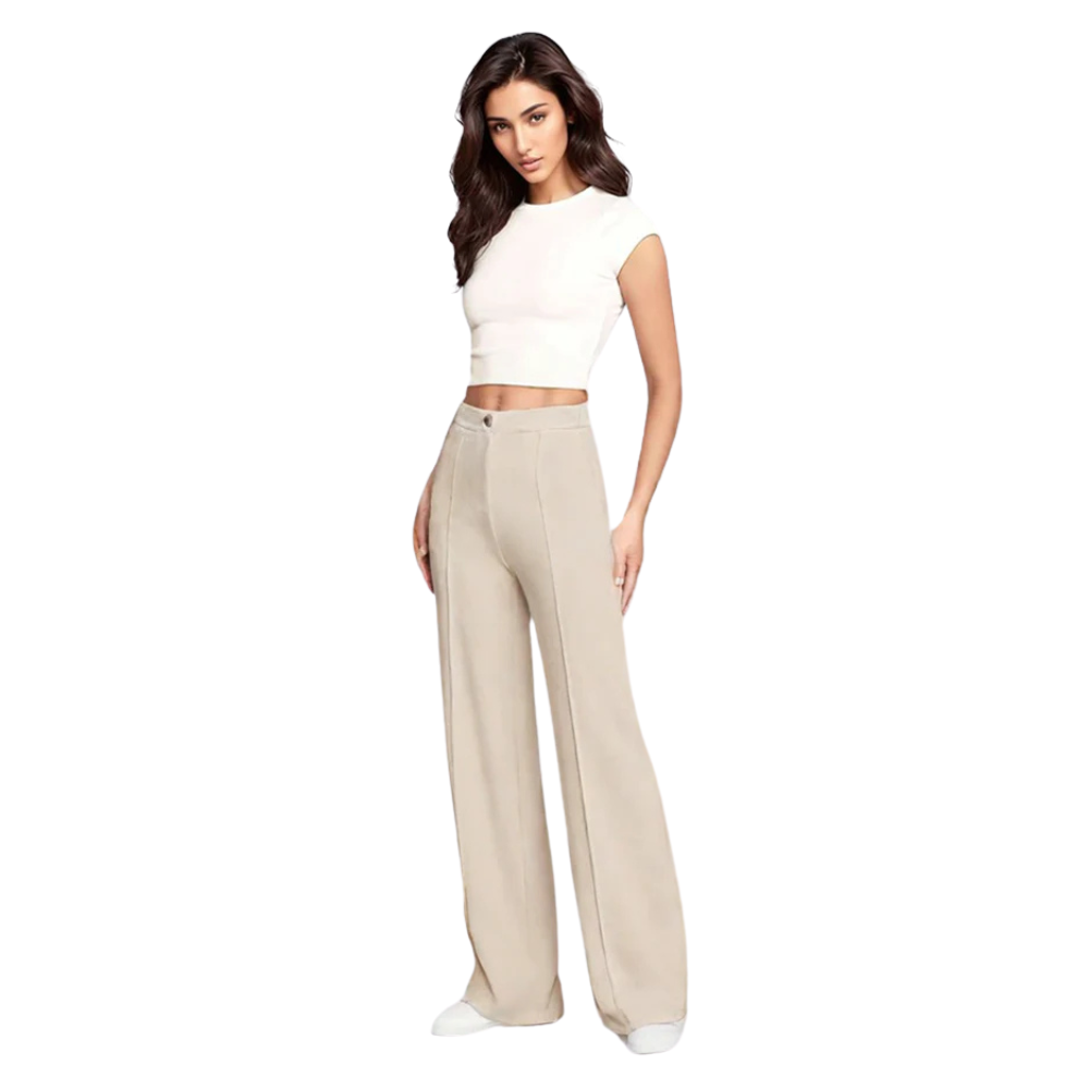 Noor™ - Pantalon taille haute tendance