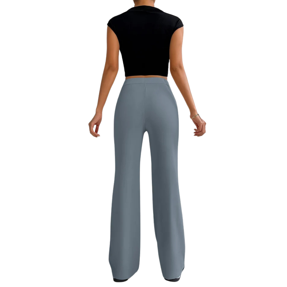Noor™ - Pantalon taille haute tendance