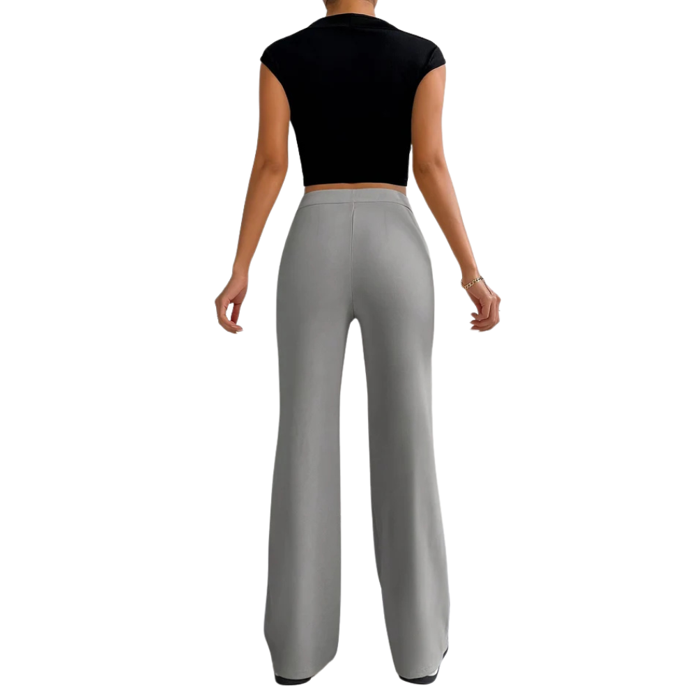 Noor™ - Pantalon taille haute tendance