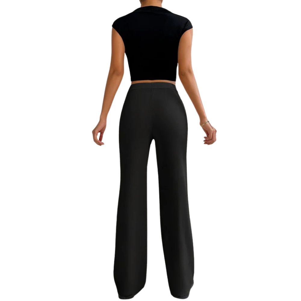 Noor™ - Pantalon taille haute tendance