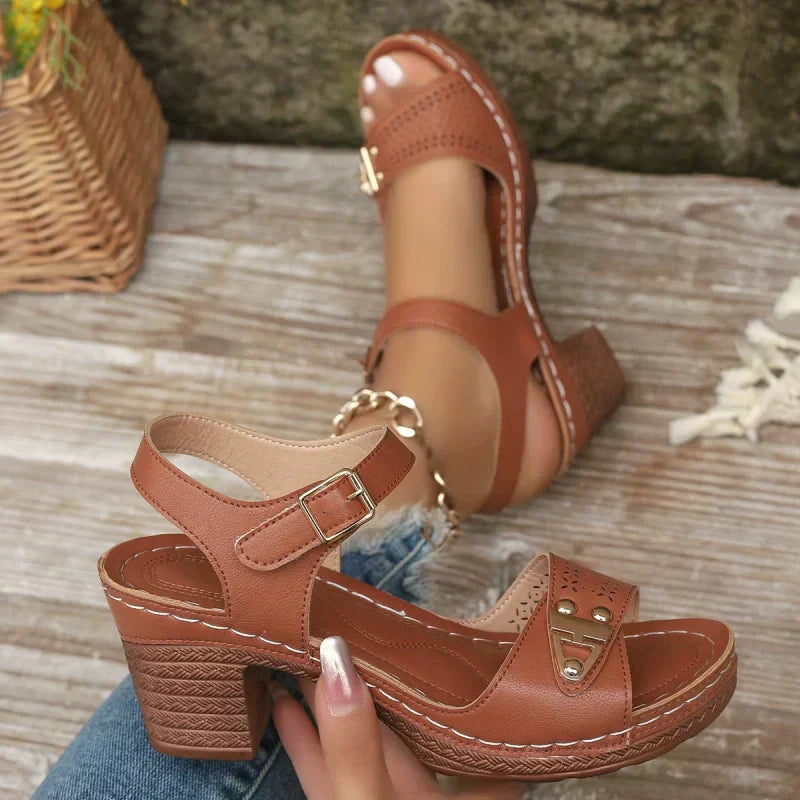 Jonna™  - Sandalen met blokhak
