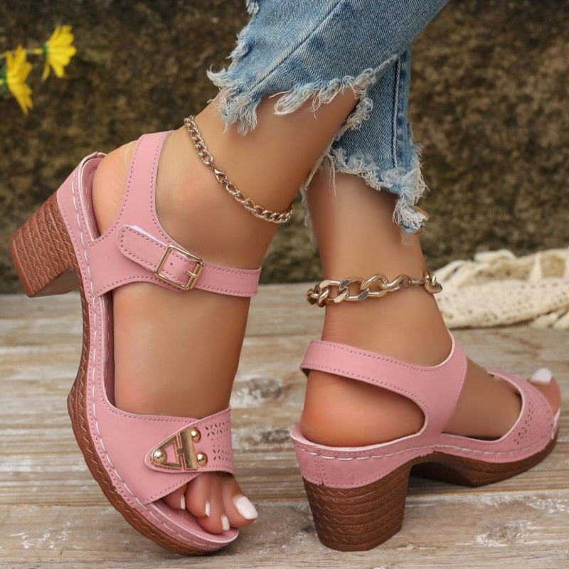 Jonna™  - Sandalen met blokhak