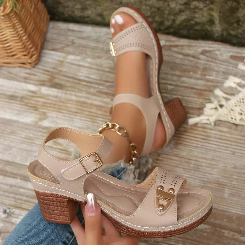 Jonna™  - Sandalen met blokhak
