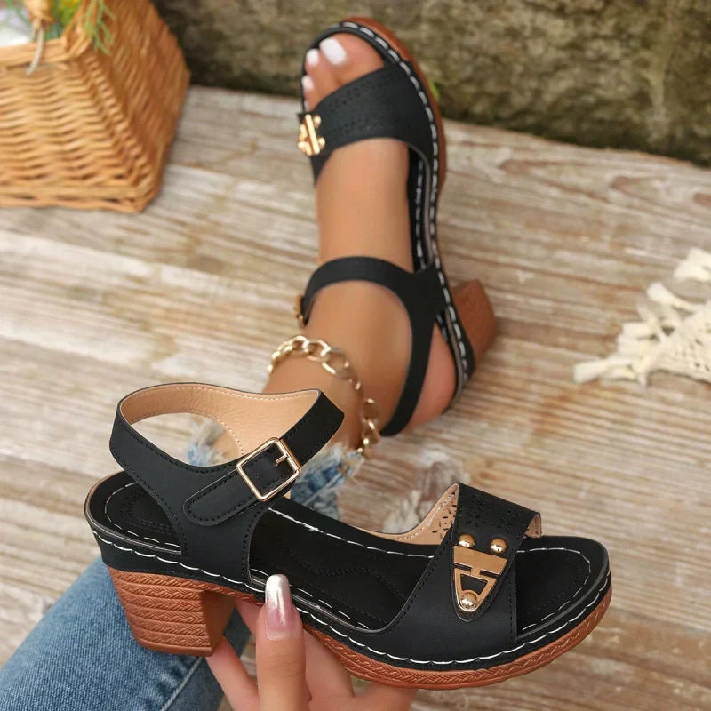 Jonna™  - Sandalen met blokhak