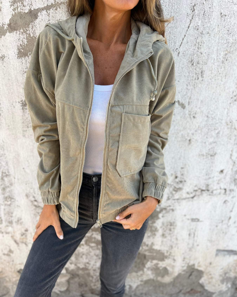 Ella™ - Corduroy capuchonjack
