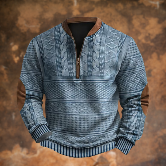 Anton™ – Gebreide Trui met Ritsdetail