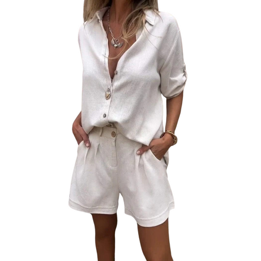 Livia™- Luchtig linnen set