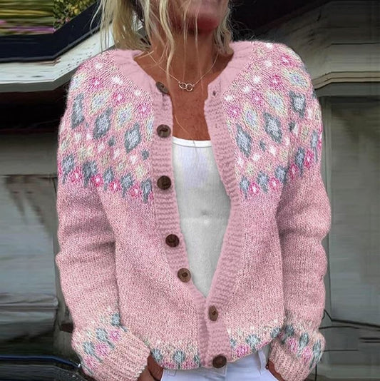 Lieve™ - Roze vest met print